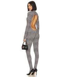 Norma Kamali - Long Sleeve Open Back Catsuit With Footsie - Lyst