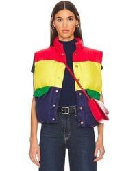 Mother - The Pillow Talk Tri Color Puffer Vest - Lyst