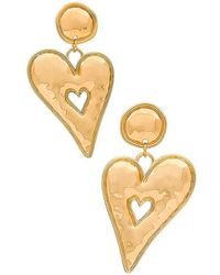 8 Other Reasons - Heart Of Gold Earrings - Lyst