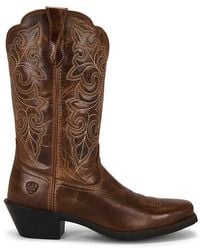 Ariat - Round Up Square Toe Boots - Lyst