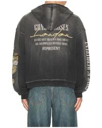 Represent - X Guns N' Roses Cross Zip Through Hoodie - Lyst