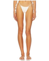 Devon Windsor - Elisa Side Tie Bikini Bottom - Lyst