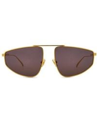 Bottega Veneta - Aviator Sunglasses - Lyst