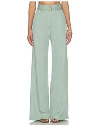 Matthew Bruch - Belted Wide Leg Trouser - Lyst