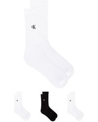 Calvin Klein - 3 Pack Cushion Crew Socks - Lyst