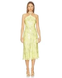 Cami NYC - Ruzita Metallic Chiffon Midi Dress - Lyst