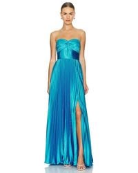 AMUR - Stef Pleated Gown - Lyst