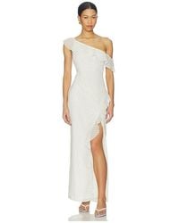 SNDY'S - Reyen Frill Maxi Dress - Lyst