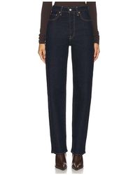 Levi's - Pierna Recta Ribcage En Color Denim-Dark Talla (También En 25, 26, 27, 28, 29, 30, 31, 32) - Lyst