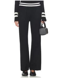 White + Warren - Cashmere Striped Wide Leg Pant - Lyst