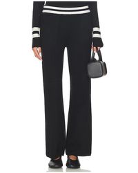 White + Warren - Cashmere Striped Wide Leg Pant - Lyst
