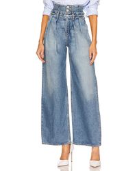 Citizens of Humanity Denim Samira Corset Baggy Jeans in Blue | Lyst