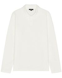 Vince - Double Knit Pique Long Sleeve Polo - Lyst