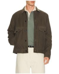 Marine Layer - BLOUSON WAXED en Olive - Lyst