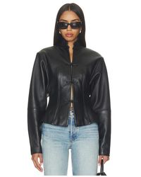 SAU LEE - Anton Leather Tang Jacket - Lyst