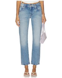 Mother - The Mid Rise Hiker Hover Jeans En Color Azul Talla (También En 25, 26, 27, 28, 29, 30, 31, 32, 33, 34) - Lyst