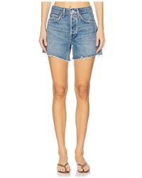 Agolde - Short Largo Parker En Color Azul Talla (También En 24, 25, 26, 27, 28, 29, 30, 31, 32, 33, 34) - Lyst