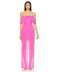 Amanda Uprichard - Darien Maxi Dress - Lyst