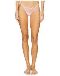 For Love & Lemons - Ily Embroidery Thong Panty - Lyst