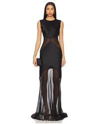 Alejandra Alonso Rojas - Abendkleid Abstrakt Transparent - Lyst