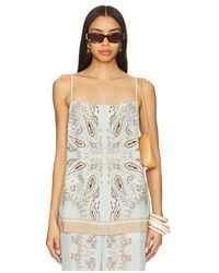 Hemant & Nandita - Top Con Abertura Alta En Color Bebe Azul Talla (También En M, S, Xl, Xs, Xxs) - Lyst