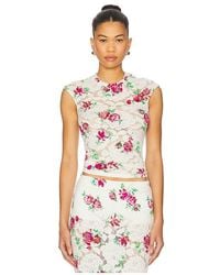 AFRM - Nina Crochet Lace Top - Lyst
