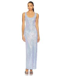 Lovers + Friends - Vestido Katrine En Color Bebe Azul Talla (También En M, S, Xl) - Lyst