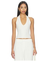 ÉTERNE - TOP CROPPED DOS NAGEUR en Cream - Lyst