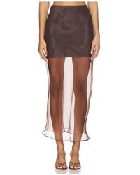Line & Dot - X Revolve Denman Midi Skirt - Lyst