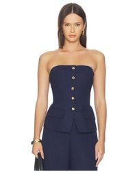Generation Love - Quinn Linen Bustier - Lyst