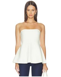 ALIGNE - Amy Knitted Bandeau Peplum Top - Lyst