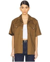 WAO - Satin Western Short Sleeve Shirt - Lyst