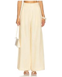 Posse - Pantalón Con Trabillas Parker En Color Amarillo Limon Talla (También En M, S, Xs, Xxs) - Lyst