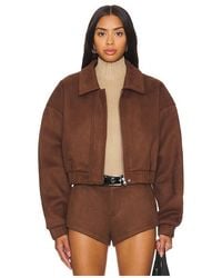Nakedvice - Selene Suede Moto Jacket - Lyst