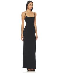 chinese dress ladies Panelled Ruffle Evening Gown in Black - 10