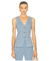 Veronica Beard - Chaleco Avalina En Color Bebe Azul Talla (También En 10, 12, 14, 16, 2, 4, 6, 8) - Lyst