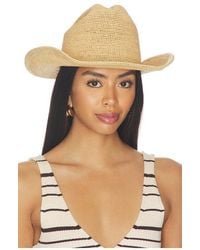 Brixton - Odessa Straw Packable Cowboy Hat - Lyst