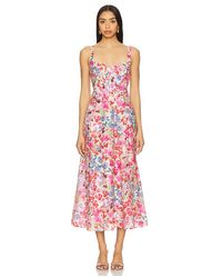 Bardot - Midikleid Mit Korsett-Oberteil Lilah - Lyst