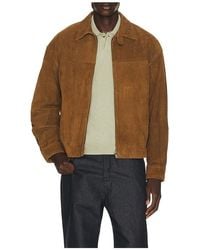 LE17SEPTEMBRE - Cow Suede Zip Blouson - Lyst