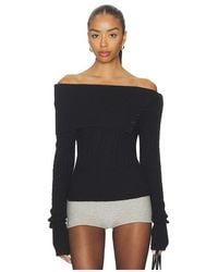 GUIZIO - Draped Collar Knit Jumper - Lyst