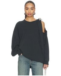 Area - Camiseta Crystal Knot Long Sleeve En Color Negro Talla (También En M) - Lyst