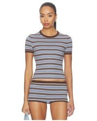 Lovers + Friends - Haize Stripe Short Sleeve Tee - Lyst