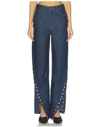 ROTATE BIRGER CHRISTENSEN - Buttoned Wide Leg - Lyst