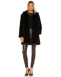 Lamarque - Abrigo Piel Sintética Linnea En Color Negro Talla (También En Xs, S, M, Xl) - Lyst