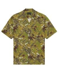 AllSaints - Liner Button Down Shirt - Lyst