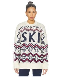 Show Me Your Mumu - Vestido Jersey Ski En En Color Crema Talla (También En M, S, Xl, Xs, Xxl) - Lyst