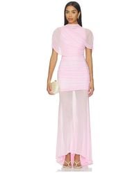 Amanda Uprichard - X Revolve Evianna Mesh Gown - Lyst
