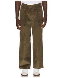 House Of Sunny - Wide Leg Pleated Cord Trousers - Lyst