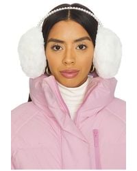 Lele Sadoughi - Faux Fur Pearl Earmuffs - Lyst