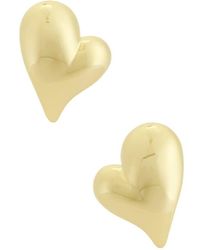 Jenny Bird - Mega Art Heart Symmetrical Button Earring - Lyst